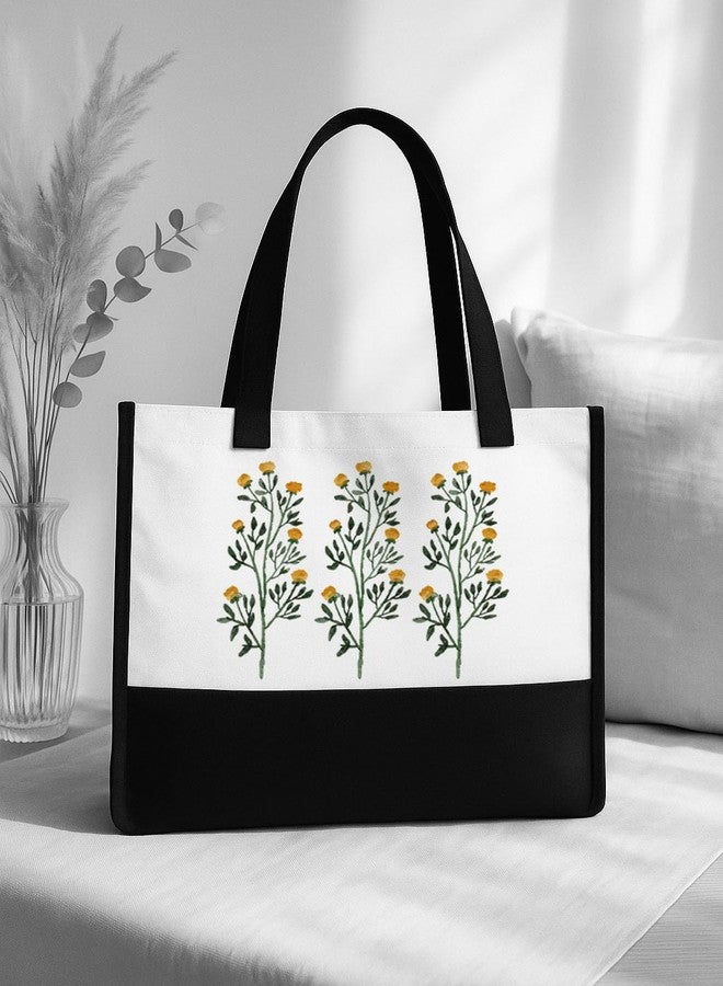 TrendoPrint Eco-Friendly Jute Tote Bag for Women | Reusable Shopping Bag with Sturdy Handles | Large Capacity Multipurpose Handbag for Grocery, Office, Travel & Daily Use (JB4) - Image 2